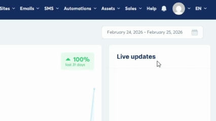 GIF動画　Systeme.ioの画面を日本語に切り替える方法3